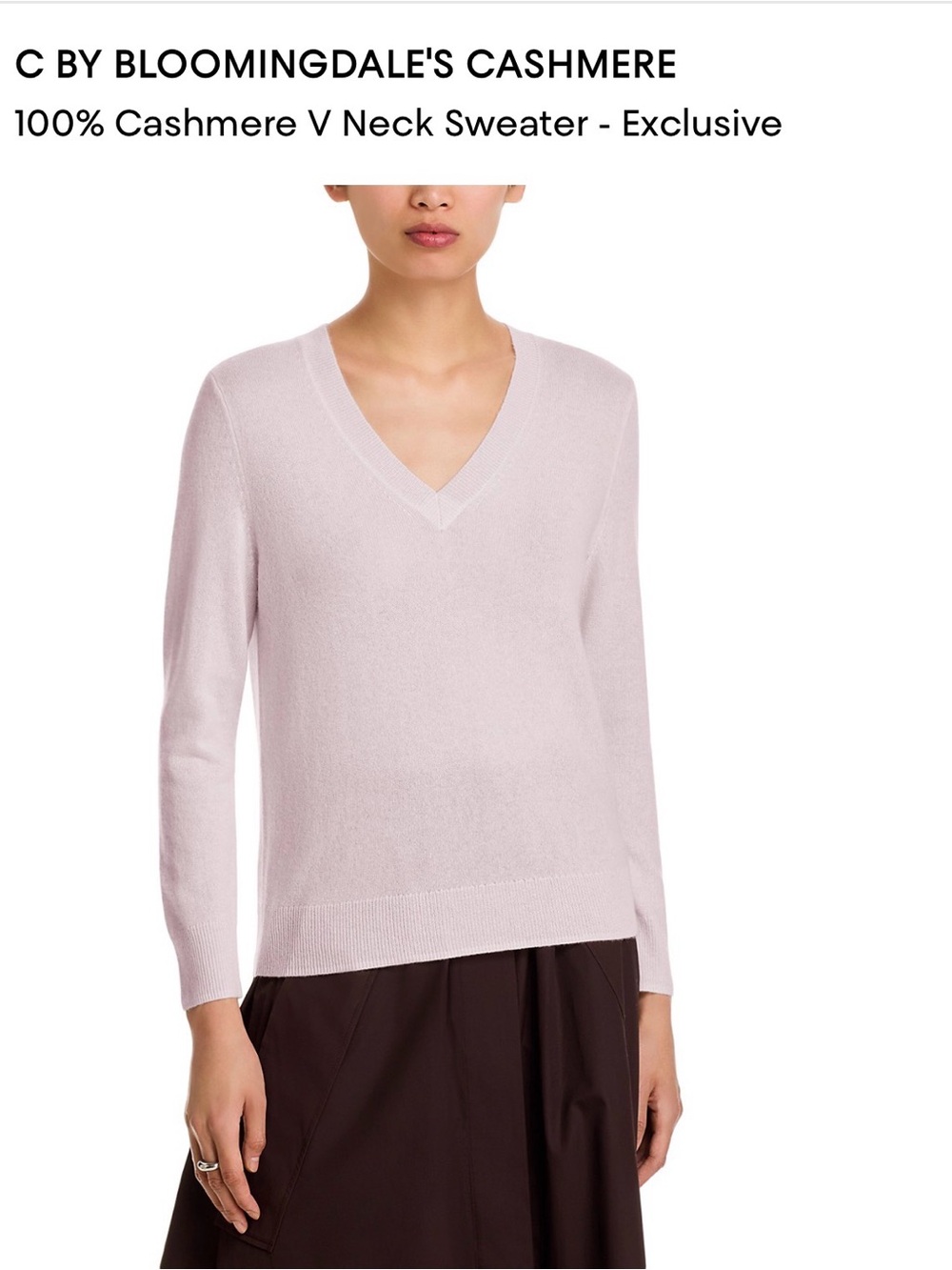Cashmere V neck Sweater